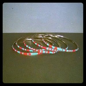 Beautiful 5 beaded inlay bracelet